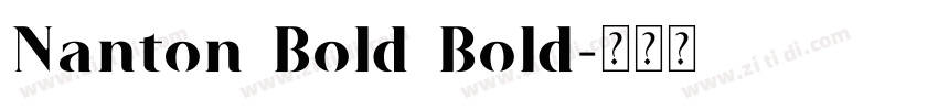 Nanton Bold Bold字体转换
